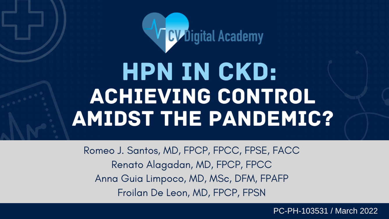 HPN in CKD: Achieving Control Amidst the Pandemic?