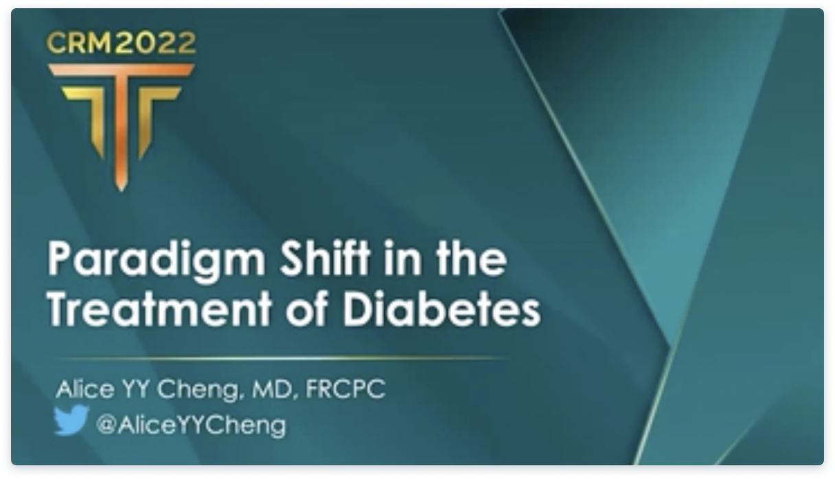 Paradigm Shift in the Treatment of Diabetes