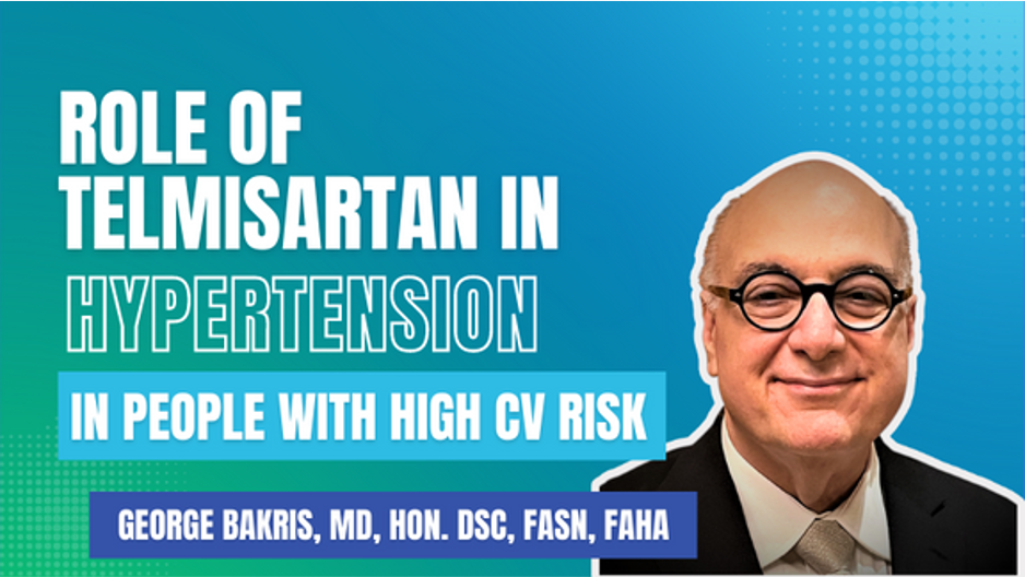 Role of Telmisartan in Hypertension in People with High CV Risk